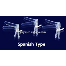 disposable small medium large size plastic vaginal speculum with light source ABS
